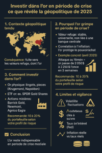 Prix de l’or et géopolitique
