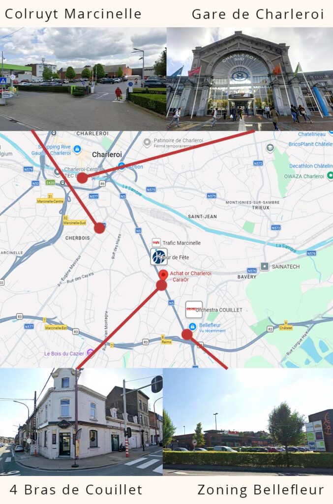 agence or charleroi